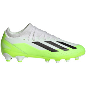 Buty piłkarskie dla dzieci adidas X Crazyfast.3 MG biało-zielone IE1567